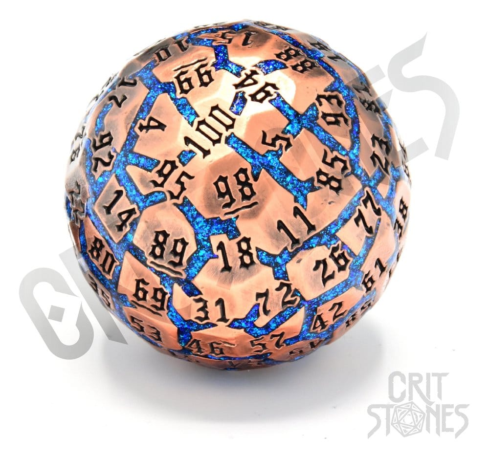 CritStones Metal dado D100 Hextech Orb Frikytopia