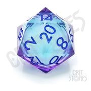 CritStones Liquid Core dados D20 Moonlight Mystery 3 cm