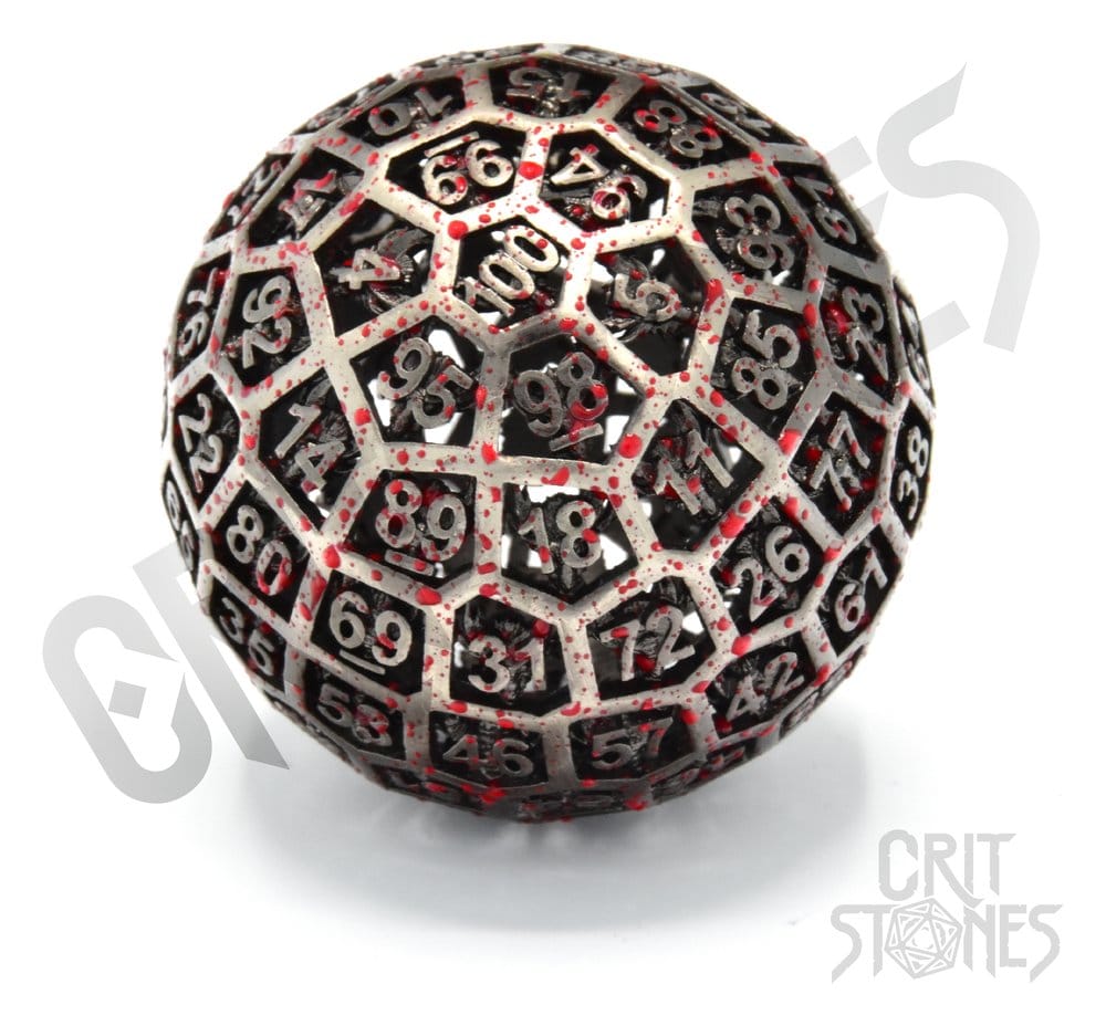 CritStones Metal hueco dado D100 Centigrave Frikytopia