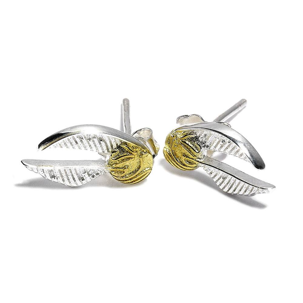 Harry Potter Pendientes Golden Snitch (Plata de ley) Frikytopia