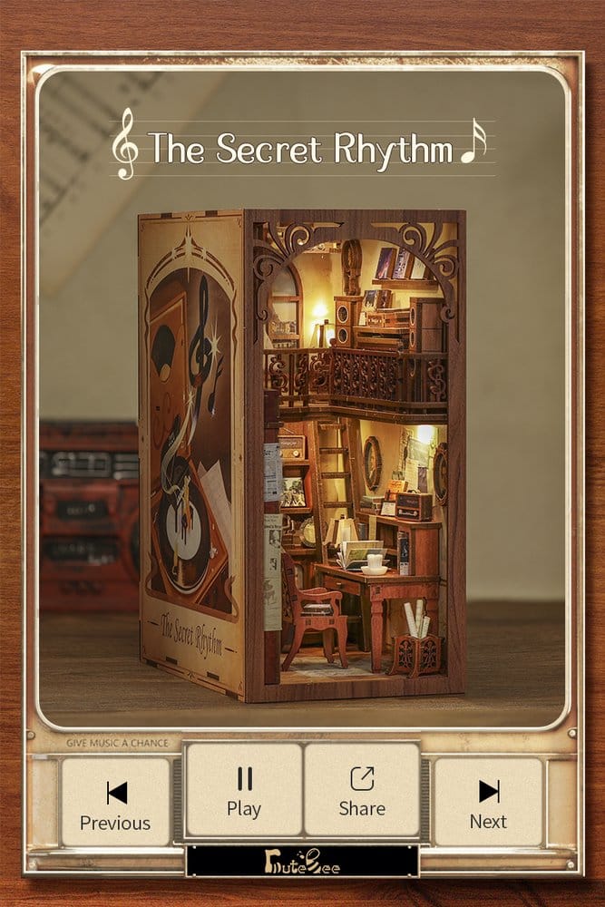 Maqueta Book Nook The Secret Rhythm 23 x 11 cm