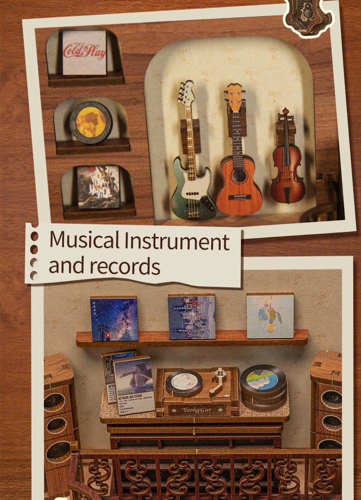 Maqueta Book Nook The Secret Rhythm 23 x 11 cm