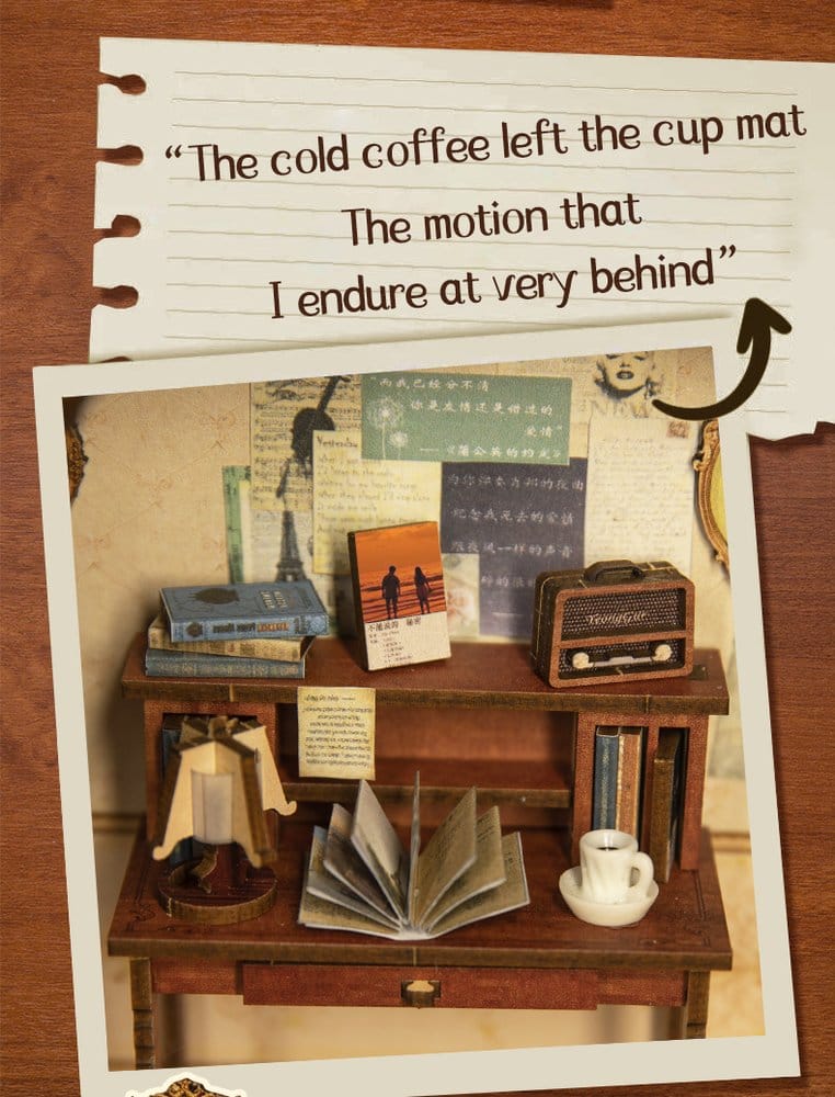 Maqueta Book Nook The Secret Rhythm 23 x 11 cm