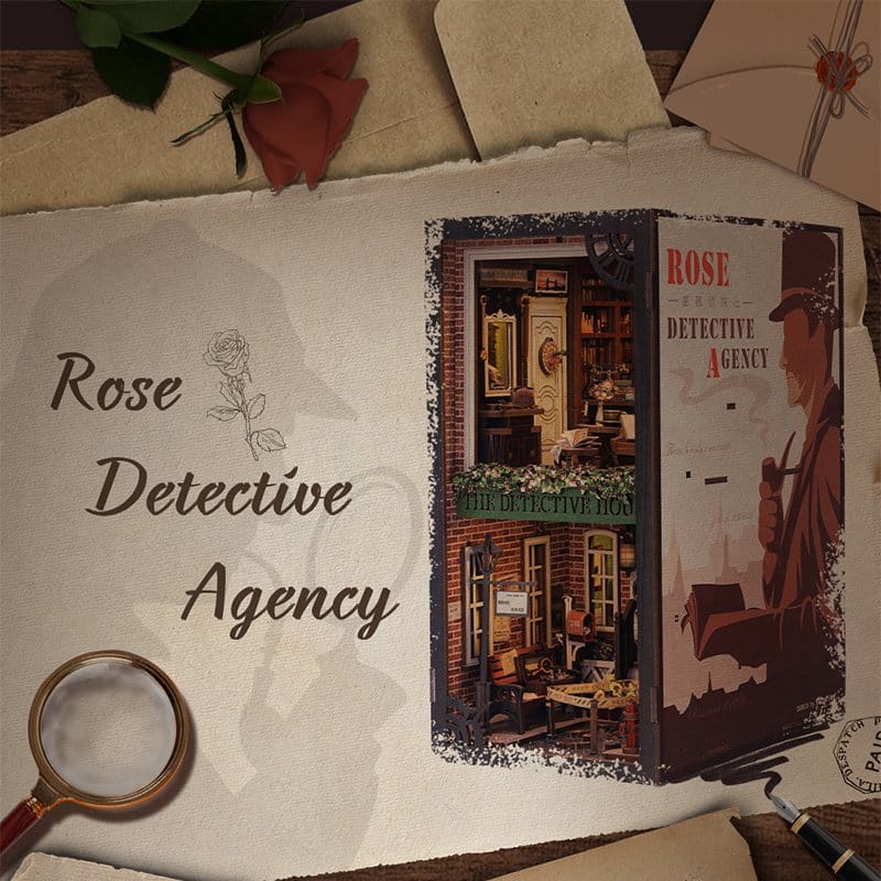 Maqueta Book Nook Rose Detective Agency 23 x 11 cm