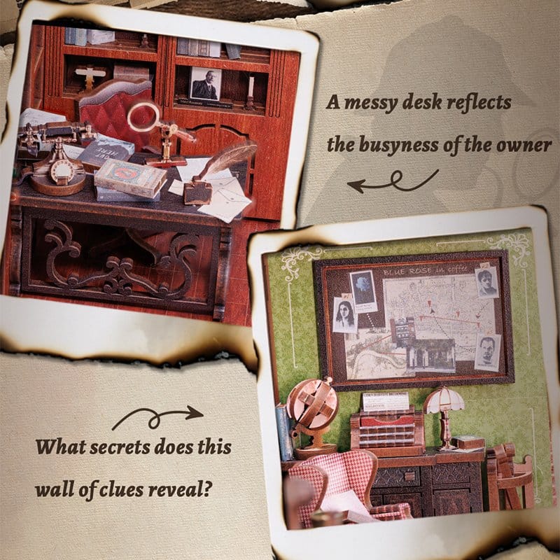 Maqueta Book Nook Rose Detective Agency 23 x 11 cm