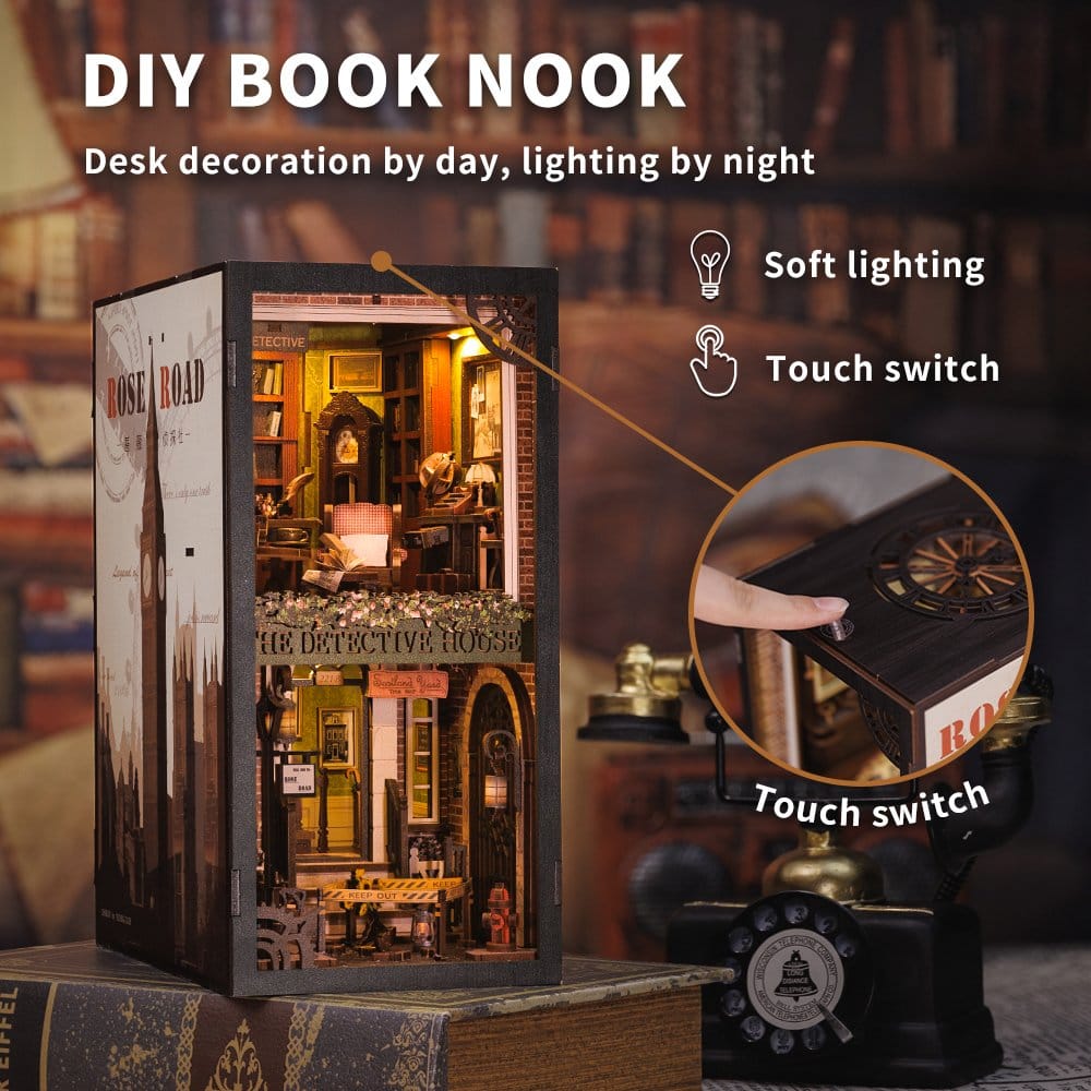 Maqueta Book Nook Rose Detective Agency 23 x 11 cm
