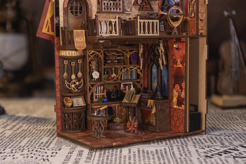 Maqueta Book Nook Flame Common Room 23 x 11 cm