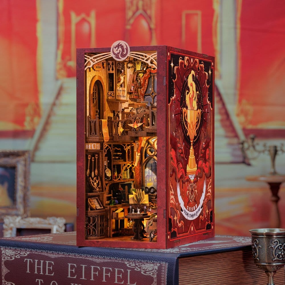 Maqueta Book Nook Flame Common Room 23 x 11 cm