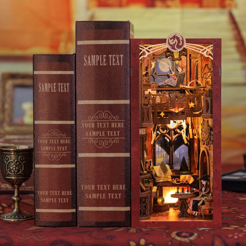 Maqueta Book Nook Flame Common Room 23 x 11 cm
