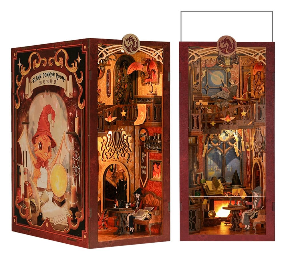 Maqueta Book Nook Flame Common Room 23 x 11 cm
