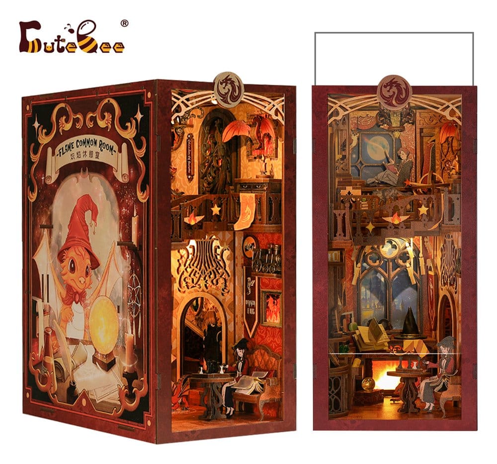 Maqueta Book Nook Flame Common Room 23 x 11 cm