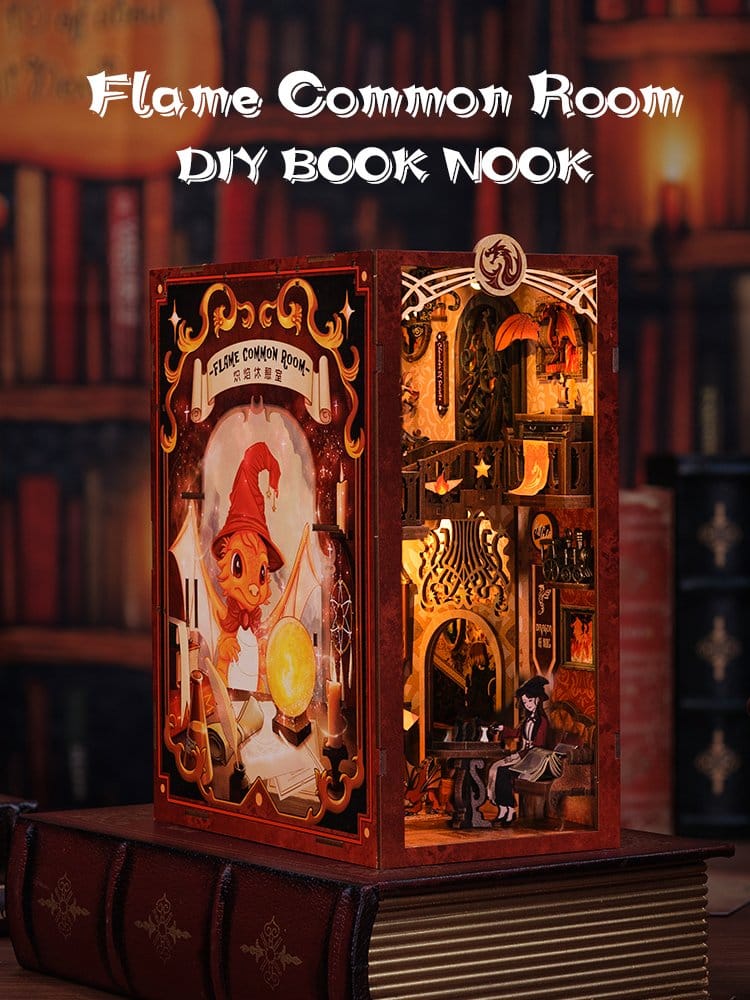Maqueta Book Nook Flame Common Room 23 x 11 cm