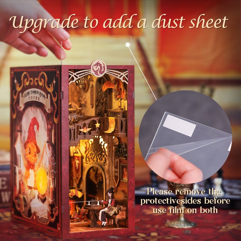Maqueta Book Nook Flame Common Room 23 x 11 cm