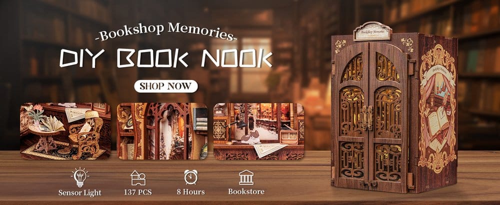 Maqueta Book Nook Bookshop Memories 17 x 10 cm