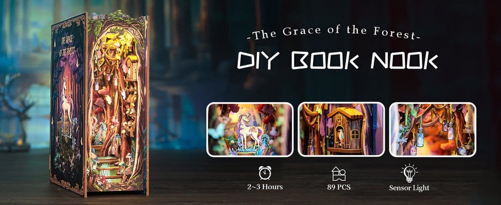 Maqueta Book Nook The Grace of Forest 22 x 8 cm