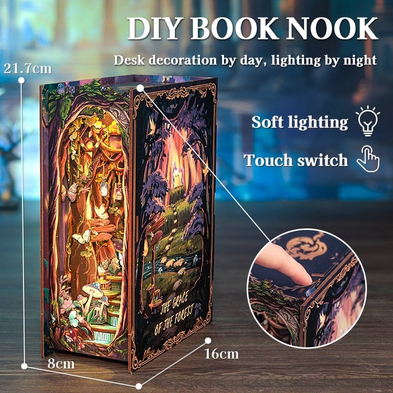 Maqueta Book Nook The Grace of Forest 22 x 8 cm