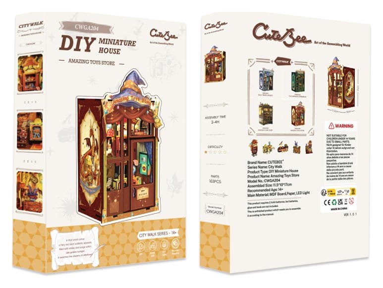 Maqueta Book Nook Amazing Toy Store 17 x 12 cm