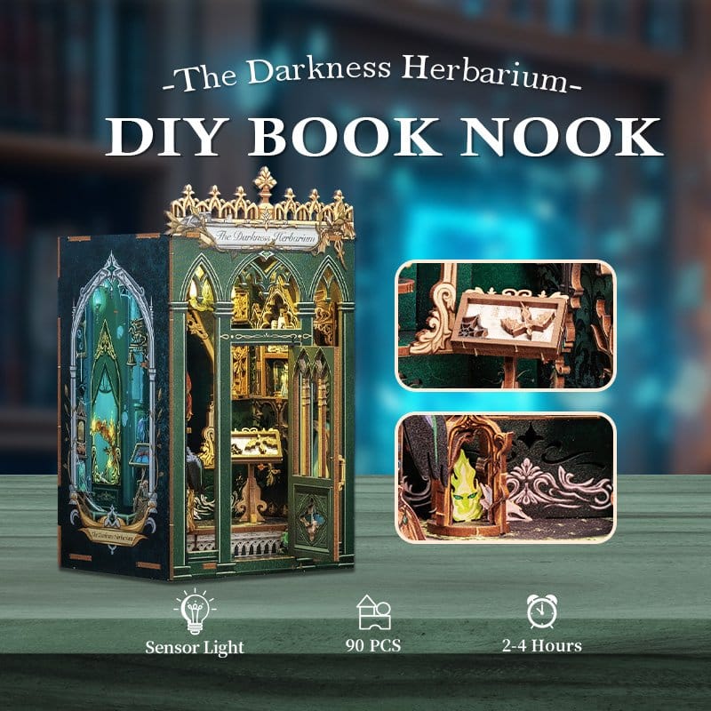 Maqueta Book Nook The Darkness Herbarium 17 x 12 cm