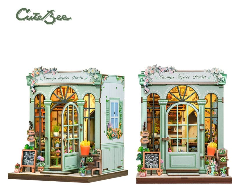 Maqueta Model Kit Miniature House Champs-Élysées Florist 18 x 16 cm