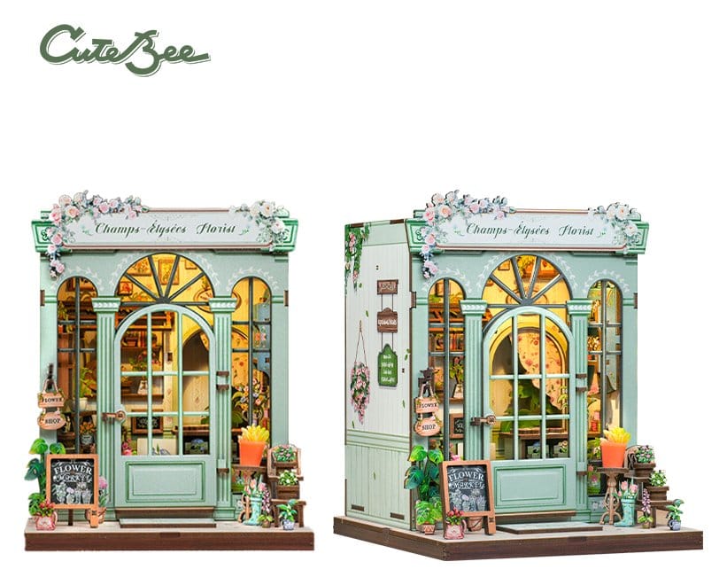 Maqueta Model Kit Miniature House Champs-Élysées Florist 18 x 16 cm
