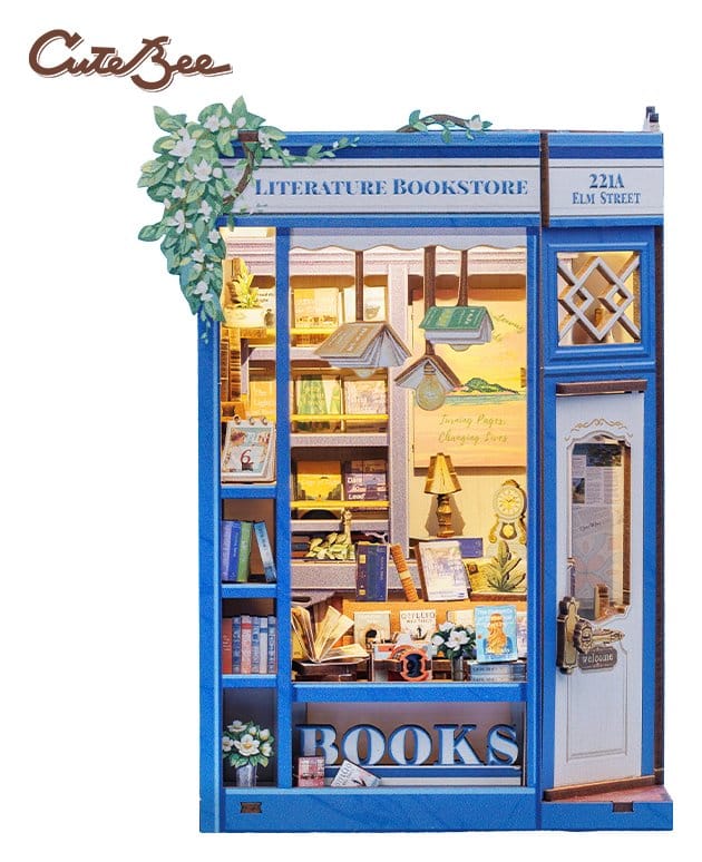 Maqueta Book Nook Literature Bookstore 17 x 12 cm Frikytopia
