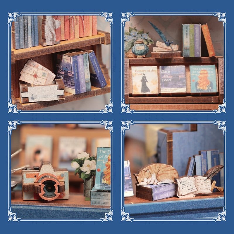 Maqueta Book Nook Literature Bookstore 17 x 12 cm
