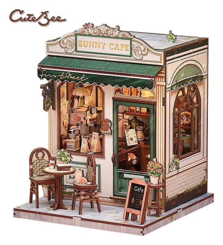 Maqueta Model Kit Miniature House Sunny Cafe 20 x 16 cm Frikytopia