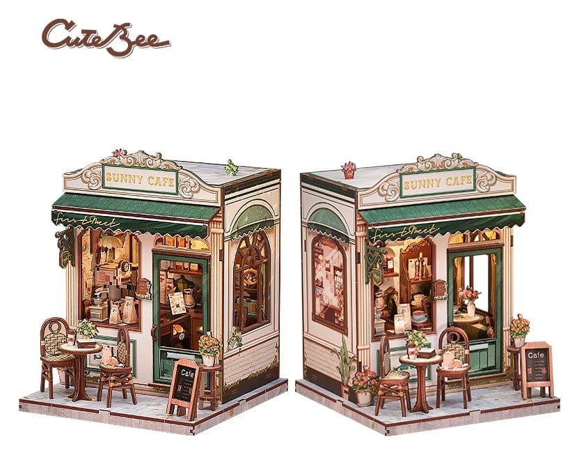 Maqueta Model Kit Miniature House Sunny Cafe 20 x 16 cm