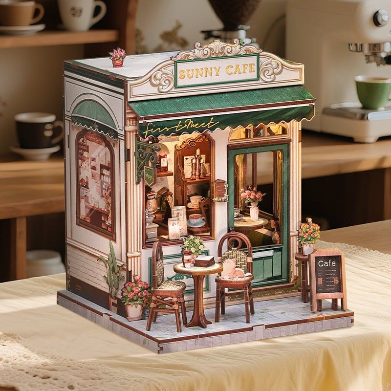 Maqueta Model Kit Miniature House Sunny Cafe 20 x 16 cm