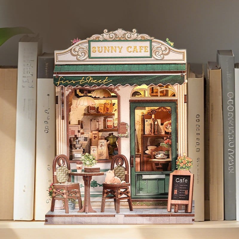Maqueta Model Kit Miniature House Sunny Cafe 20 x 16 cm