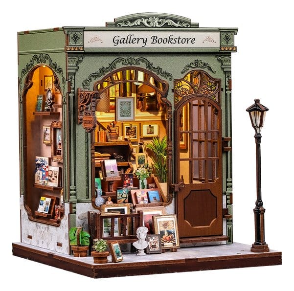 Maqueta Model Kit Miniature House Gallery Bookstore 20 x 16 cm Frikytopia