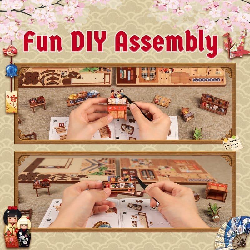 Maqueta Model Kit Miniature House Tsukino Eogi-dou 19 x 14 cm