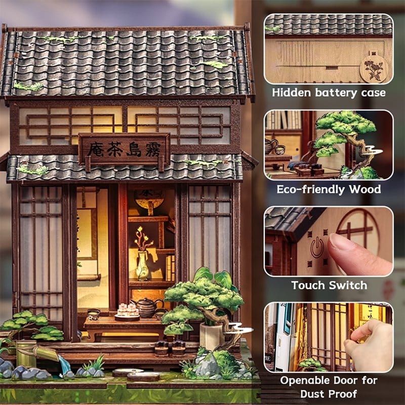 Maqueta Model Kit Miniature House Kirishima Cha-an 19 x 14 cm