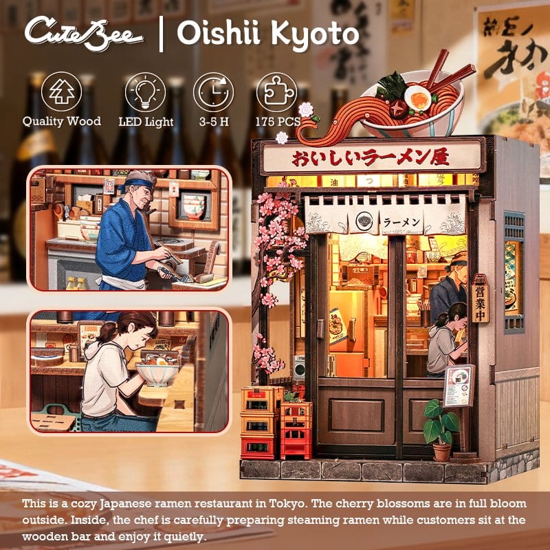 Maqueta Model Kit Miniature House Oishii Kyoto 22 x 13 cm