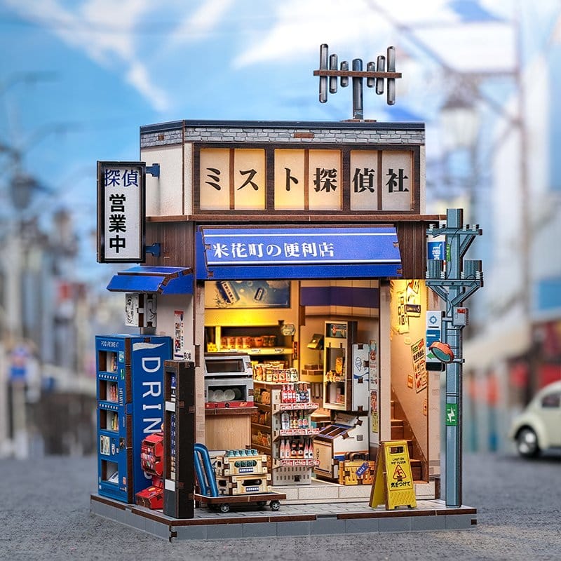 Maqueta Model Kit Miniature House Beika-cho Convenience Store 22 x 15 cm