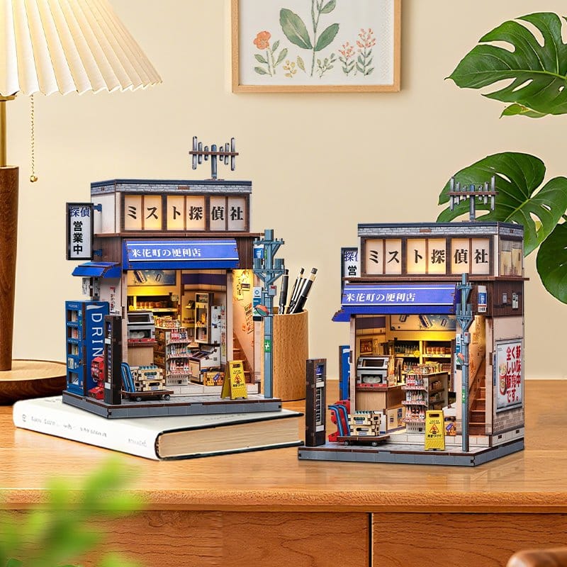Maqueta Model Kit Miniature House Beika-cho Convenience Store 22 x 15 cm