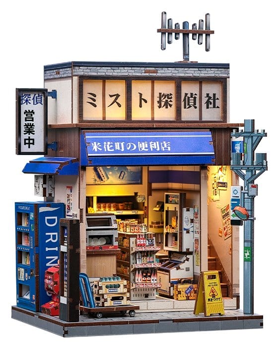 Maqueta Model Kit Miniature House Beika-cho Convenience Store 22 x 15 cm