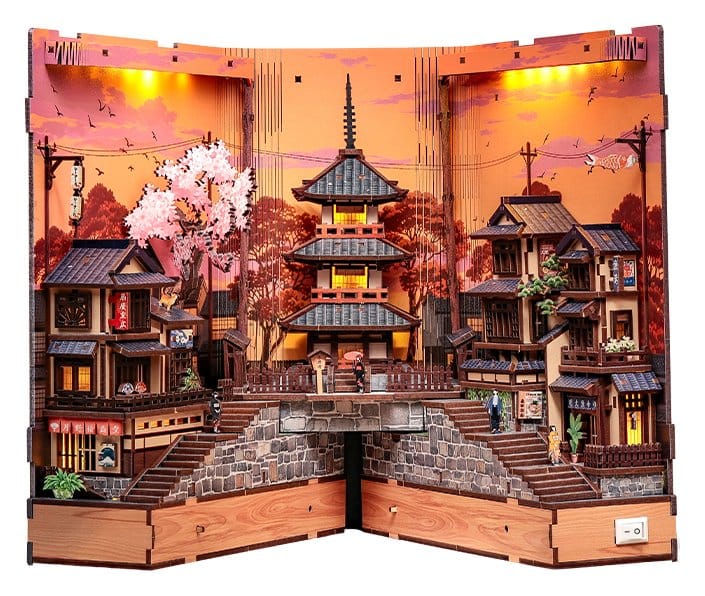 Maqueta Book Nook Twilight Sakura Path 23 x 12 cm