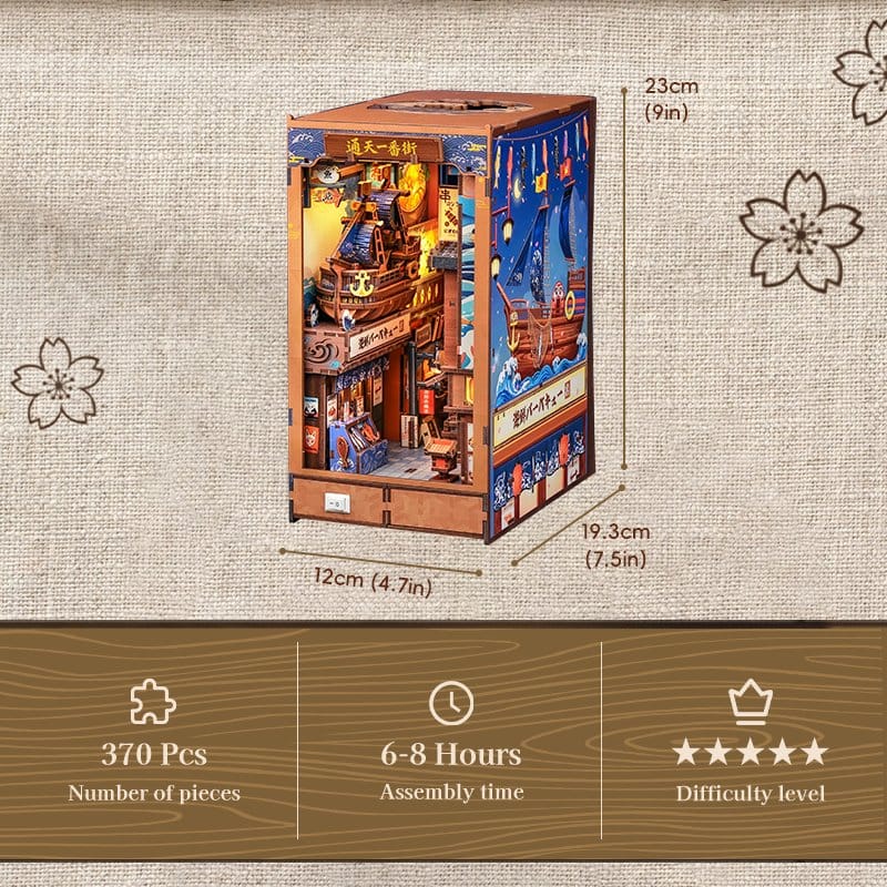 Maqueta Book Nook Tsutenkaku Ichiban Street 23 x 12 cm