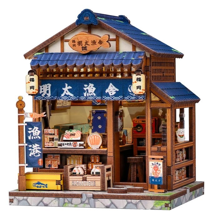 Maqueta Model Kit Miniature House Fukuoka Mentaiko Kitchen 11 x 9 cm Frikytopia