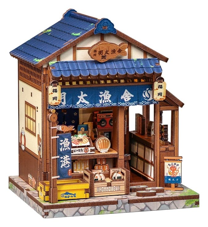 Maqueta Model Kit Miniature House Fukuoka Mentaiko Kitchen 11 x 9 cm