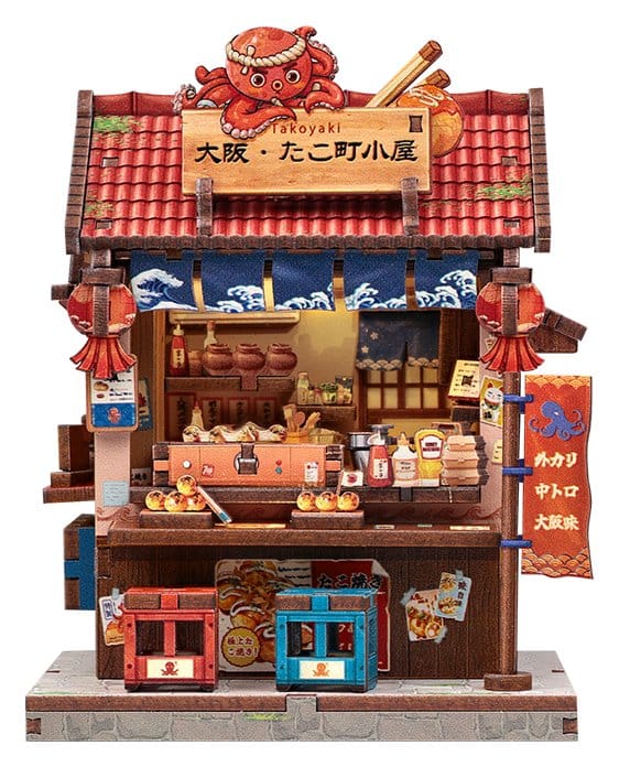 Maqueta Model Kit Miniature House Osaka Takoyaki 12 x 9 cm