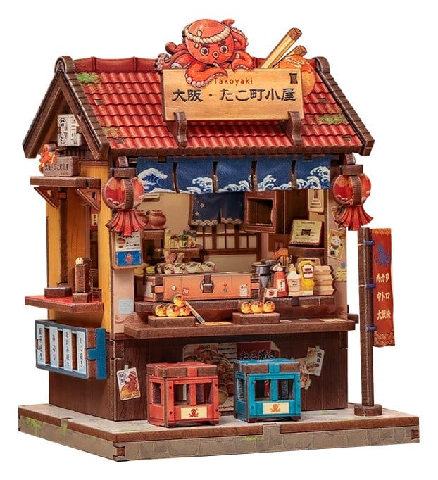 Maqueta Model Kit Miniature House Osaka Takoyaki 12 x 9 cm