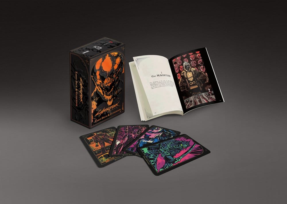 Cyberpunk 2077: Baraja de Naipes Mazo de Tarot y Guía
