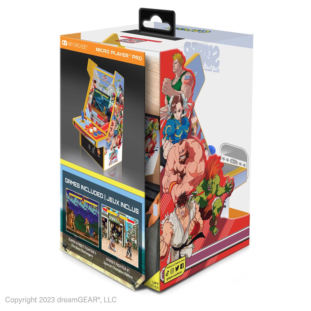Super Street Fighter II Consola portátil de juegos retro Arcade Micro Player Pro