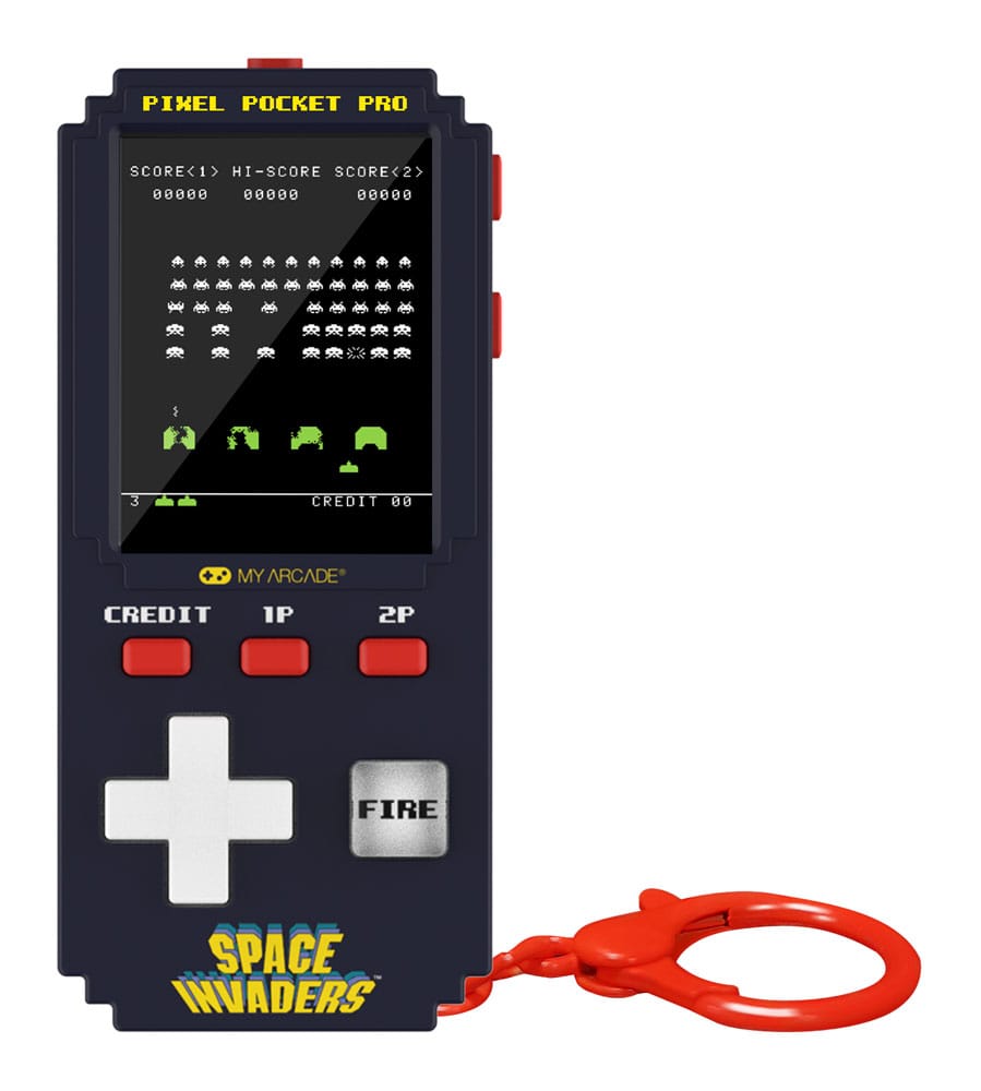 Space Invaders Consola de Juego Pixel Pocket Pro Frikytopia
