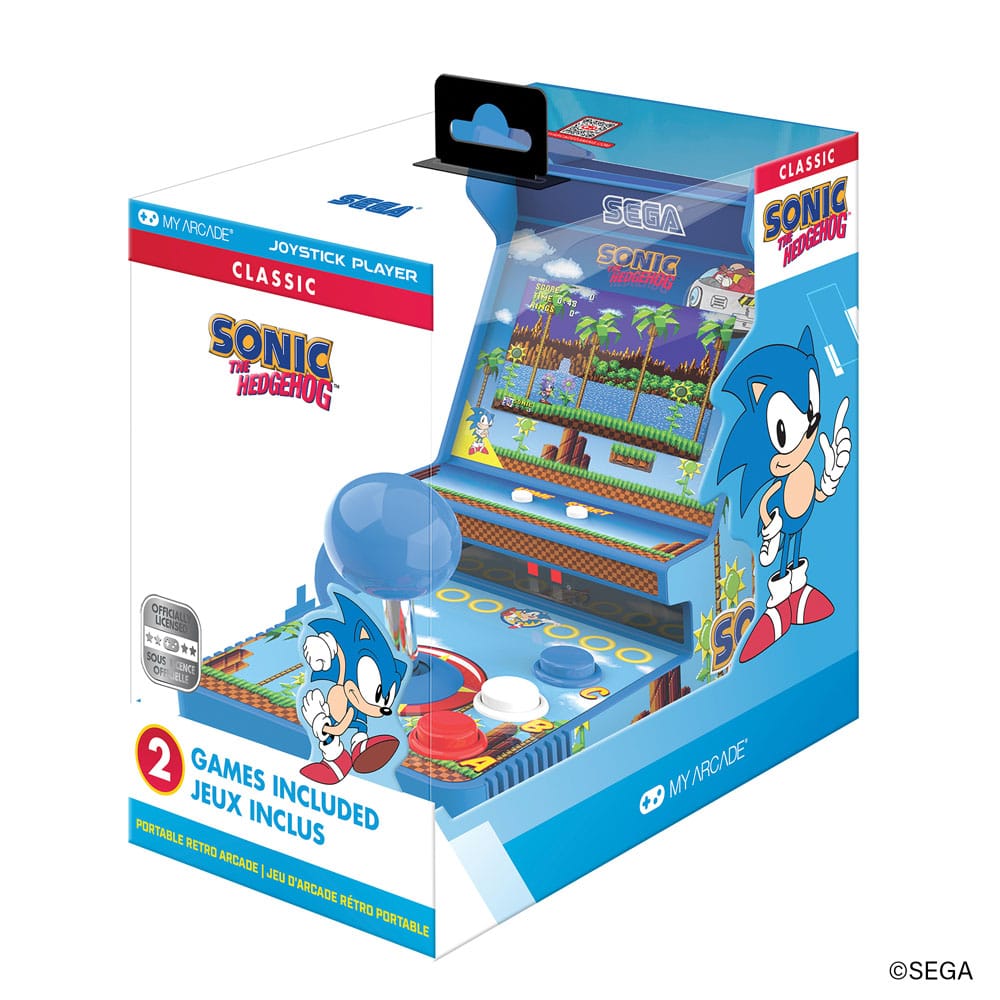 Sonic The Hedgehog Consola portátil de juegos retro Arcade Joystick Player