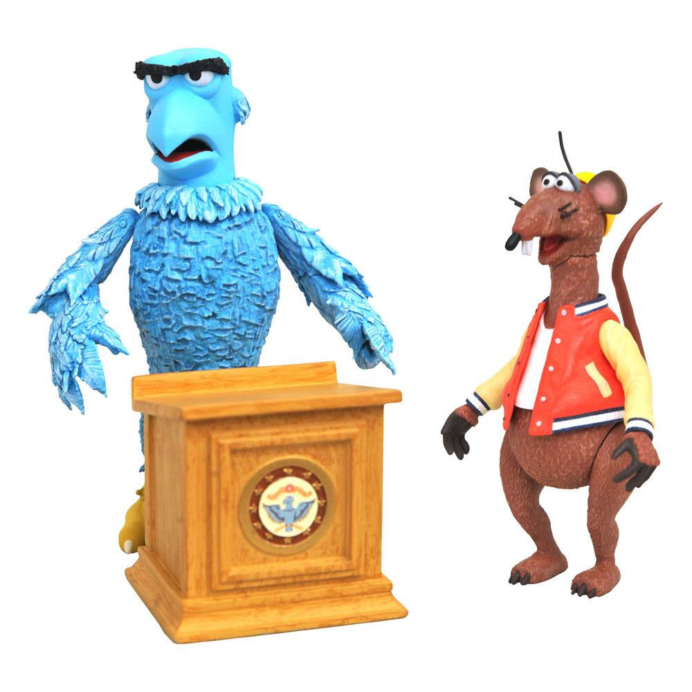 The Muppets Select Pack de 2 Figuras Sam the Eagle & Rizzo the Rat 13 cm
