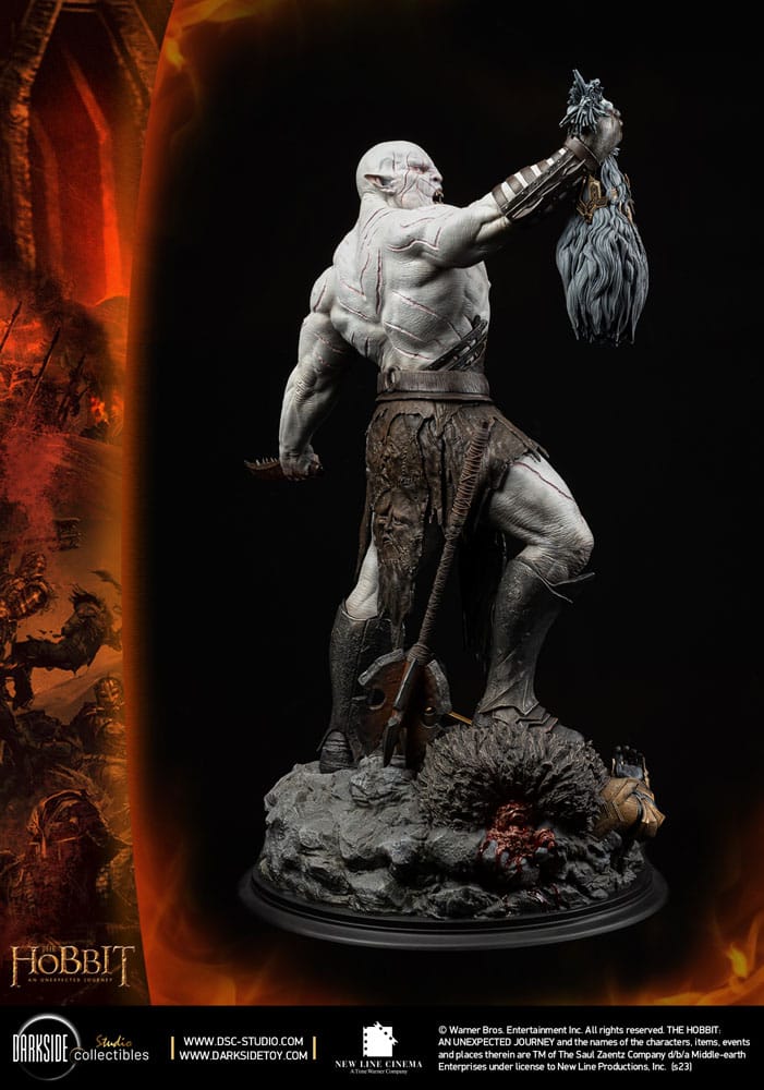 El Hobbit Un Viaje Estatua 1/3 MS Series Azog The Defiler John Howe Signature Edition Edition 90 cm
