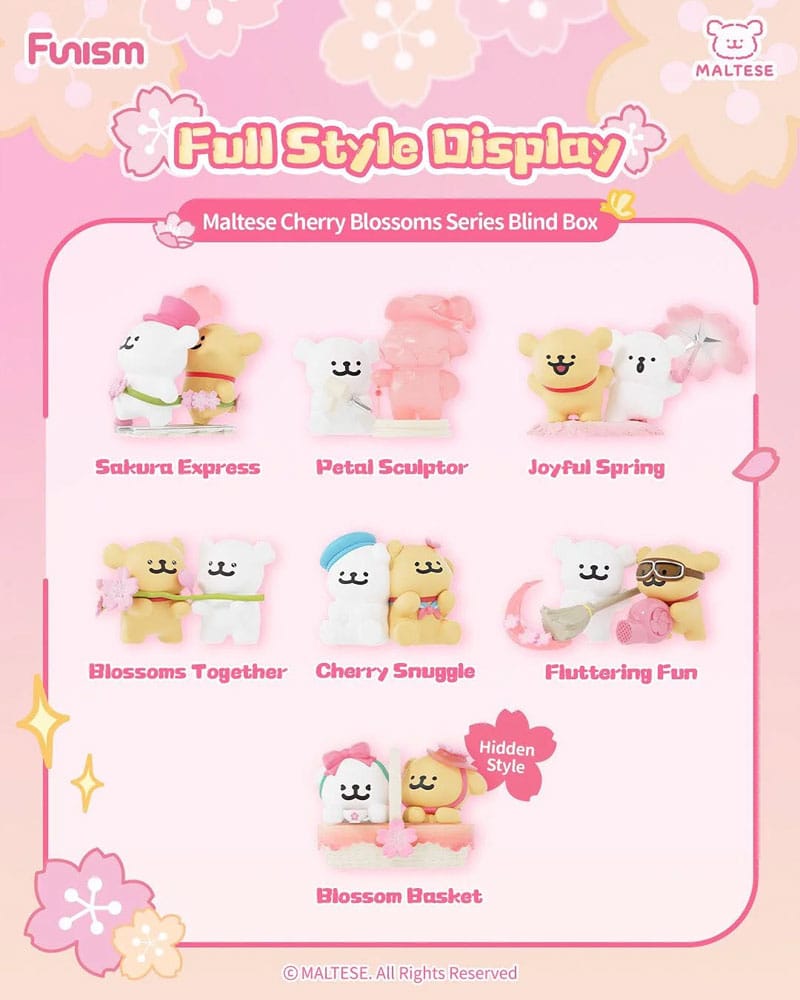 Maltese Minifiguras Cherry Blossoms Series 10 cm Expositor (6)